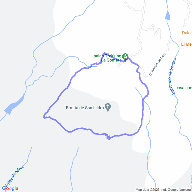 Wander-Karte auf pfad: Alajeró - El Calvario - Alajeró